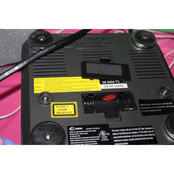 Curtis Digital CD Radio Compact Stereo System With Remote And Speakers RCD633 - Picture 16 of 16